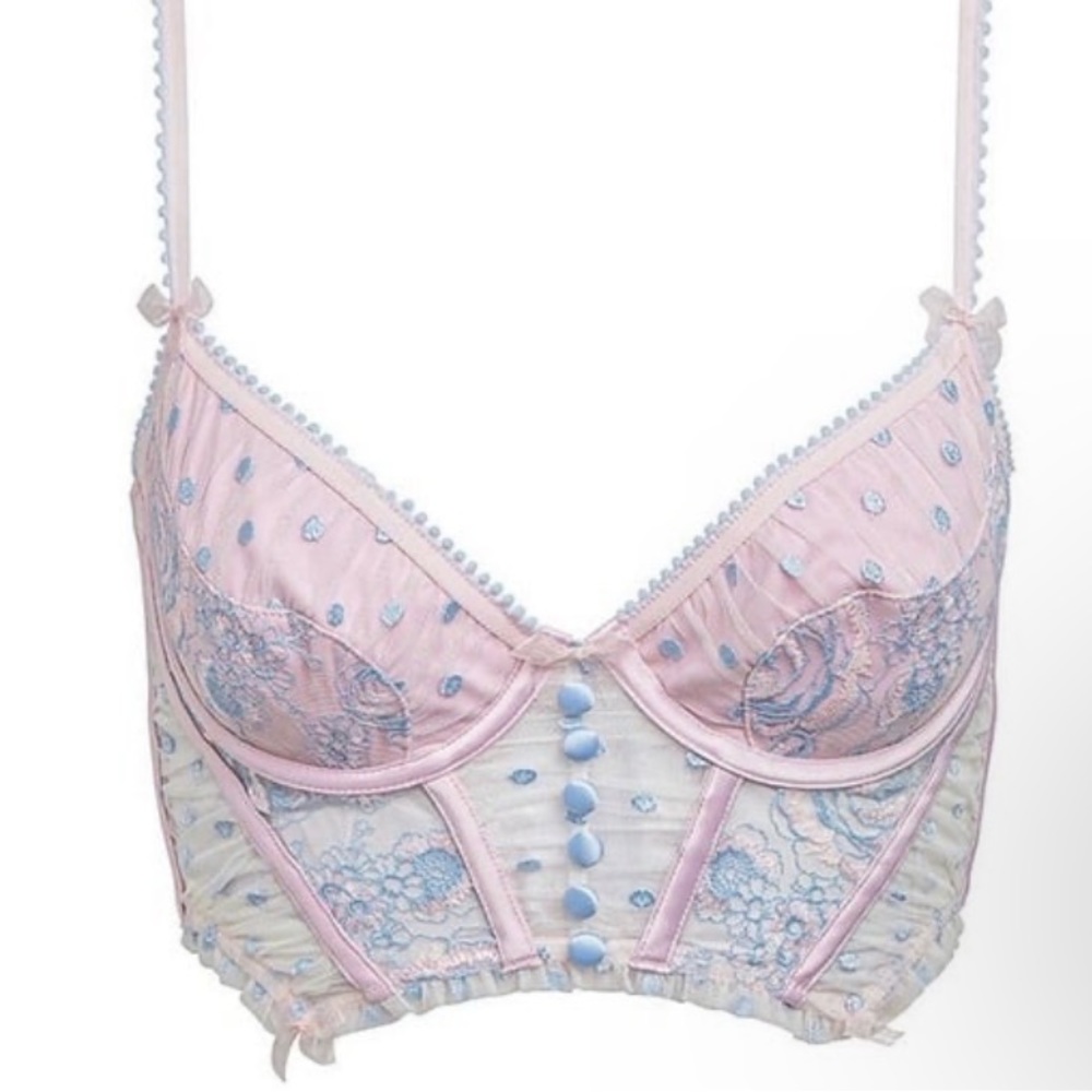 FOR LOVE & LEMONS Foil Rose Bustier